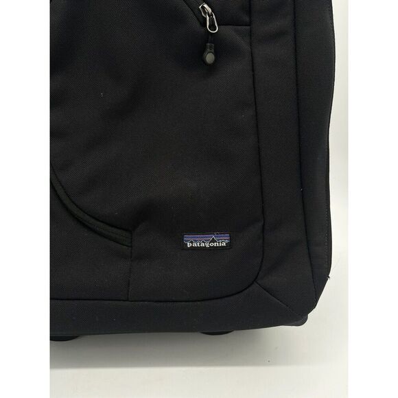 PATAGONIA MLC Wheelie ROLLER Carry-on Bag LUGGAGE Converts to Backpack Black - Picture 2 of 10